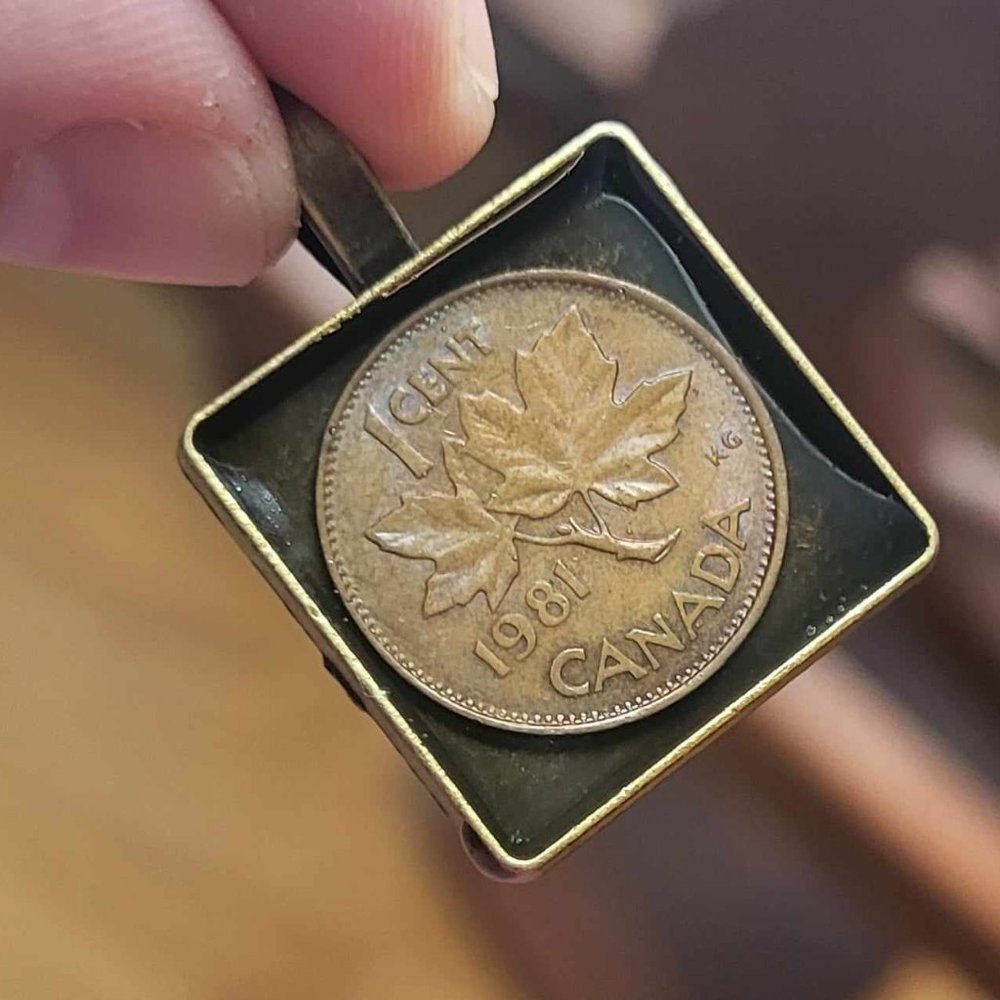 1981 One Cent Pendant with Ball Chain💰